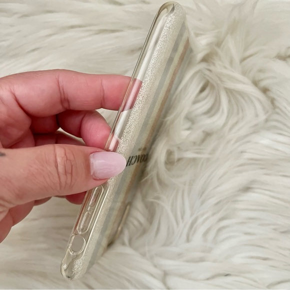 Coach Protective Case for iPhone 11 Glitter Americana Neutral Silver Glitter - Picture 5 of 5